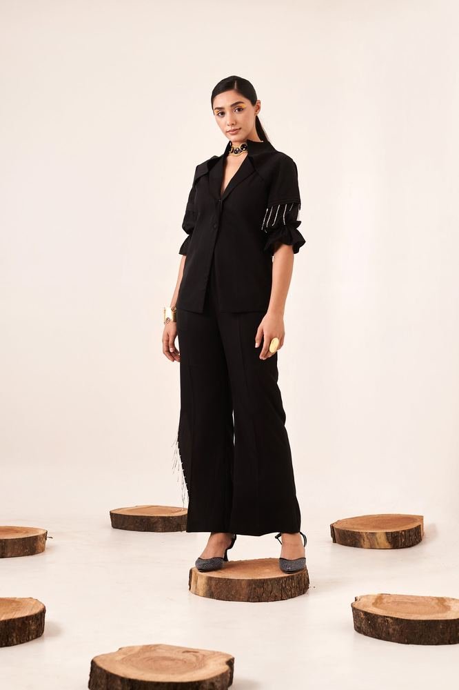 Black rhinestone co-ord set photo 2