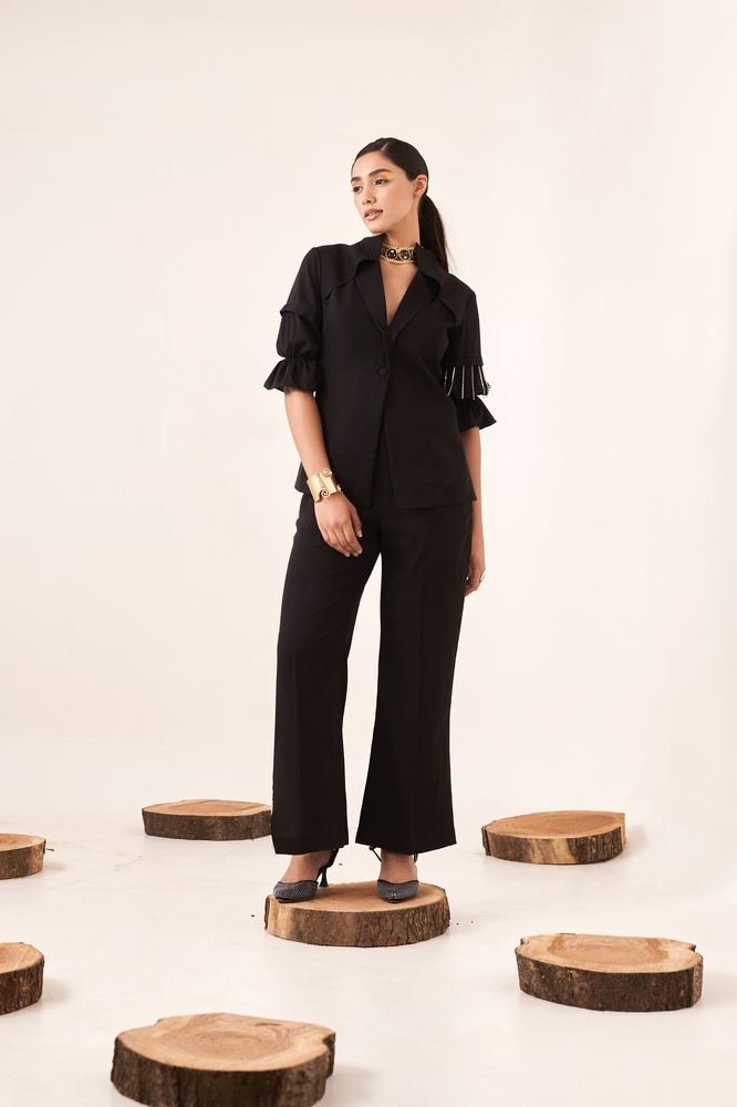 Black rhinestone co-ord set photo 4