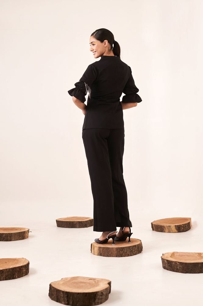 Black rhinestone co-ord set photo 3