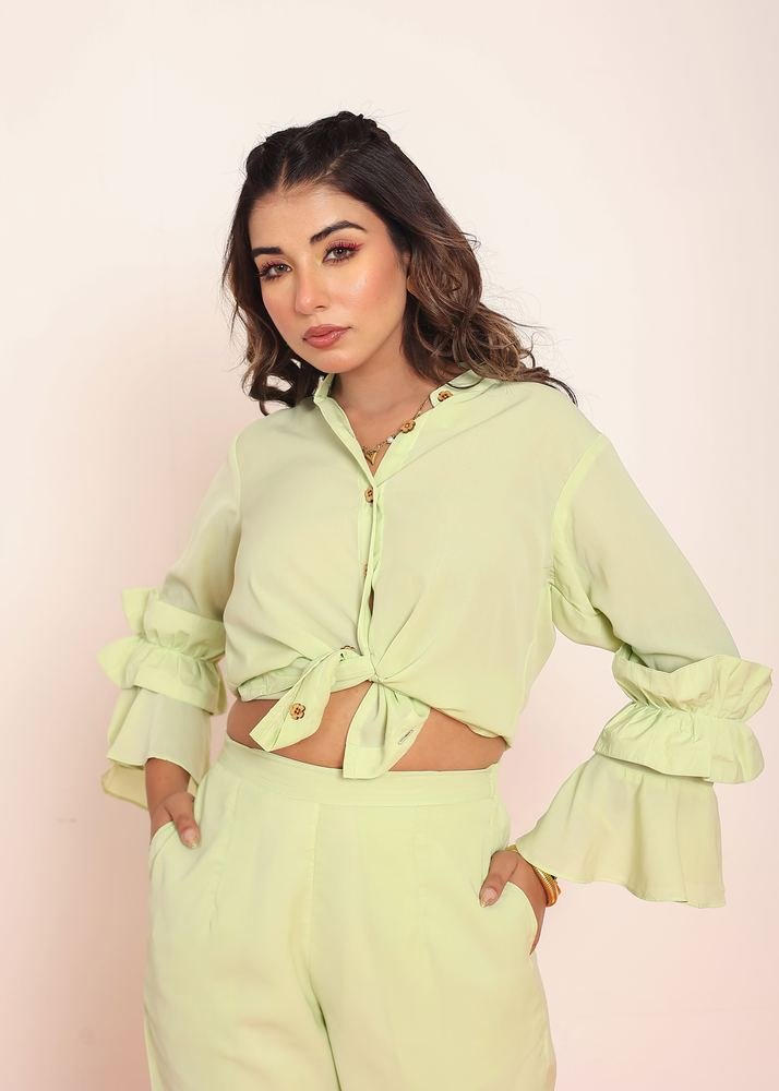 Co- ord set with detailed ruffles photo 4