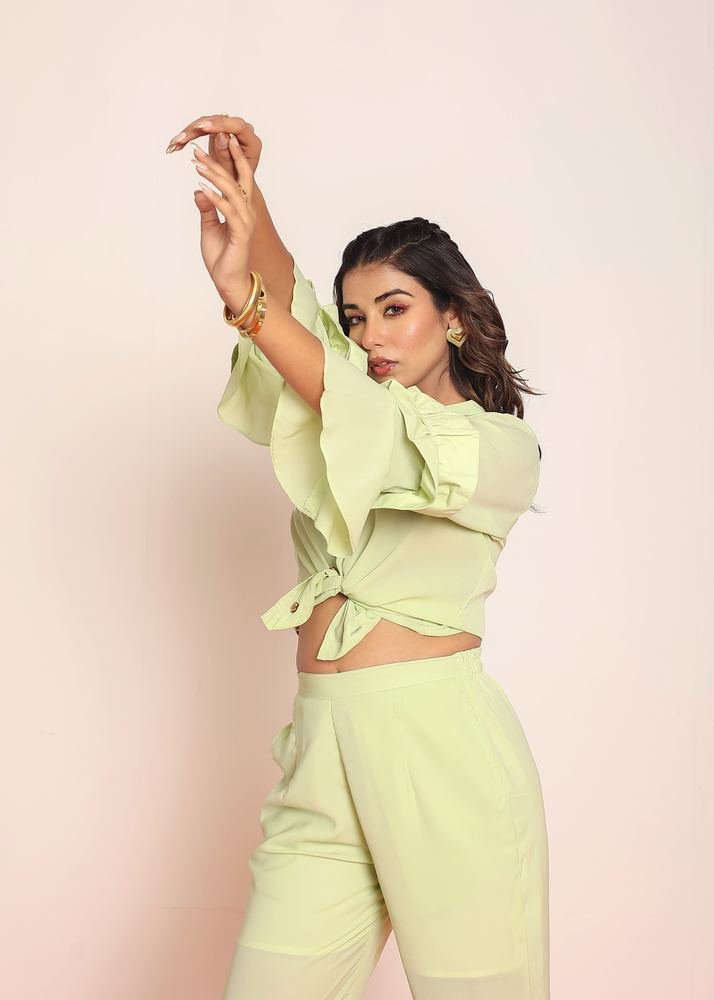 Co- ord set with detailed ruffles photo 2