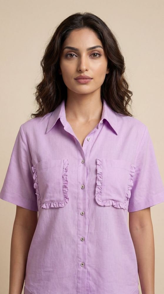 Lavender Ruffled Co-ord Set photo 2