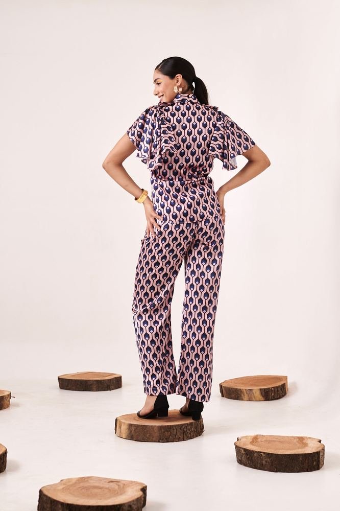 Printed geometric co-ord set photo 3