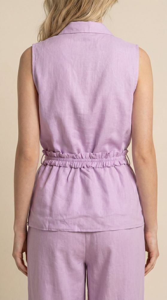Solid Lavender Blazer Co-ord Set photo 4