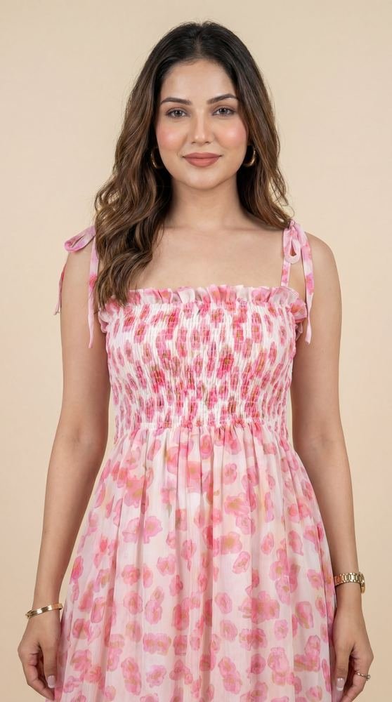 Floral Printed Maxi Dress photo 3