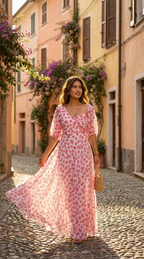 Floral Three-Piece Maxi Set photo 4