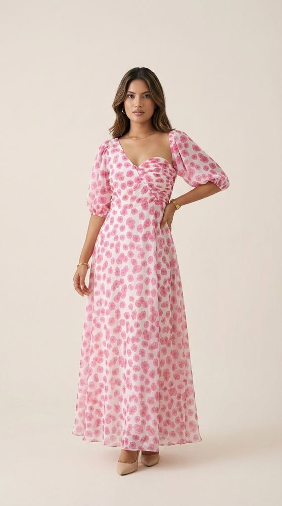 Floral Three-Piece Maxi Set