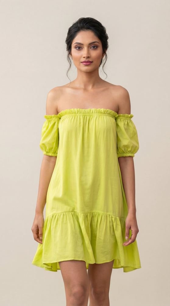 Lime Green Mini Dress