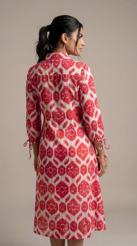 Printed Shirt Dress photo 3