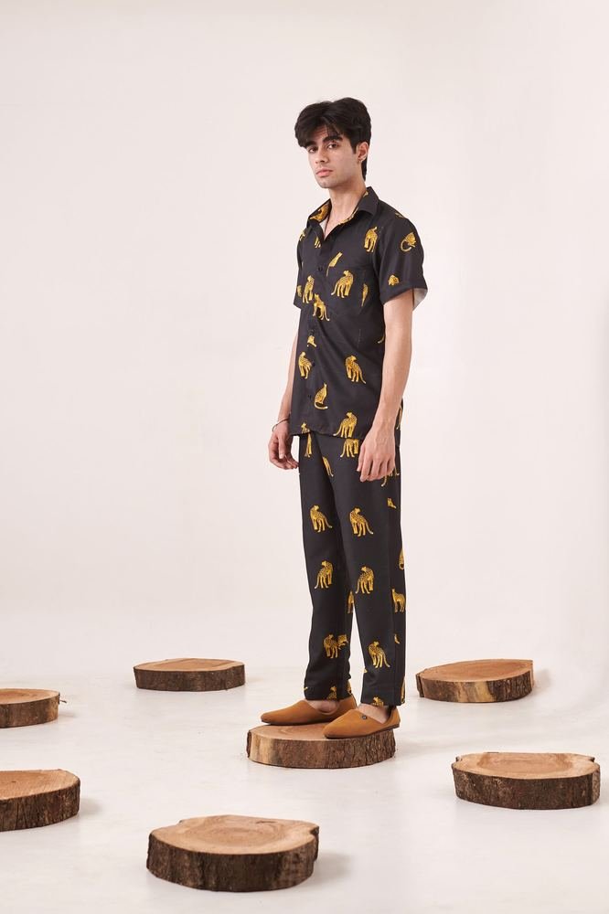 Black Leopard Print Co-ord Set photo 2