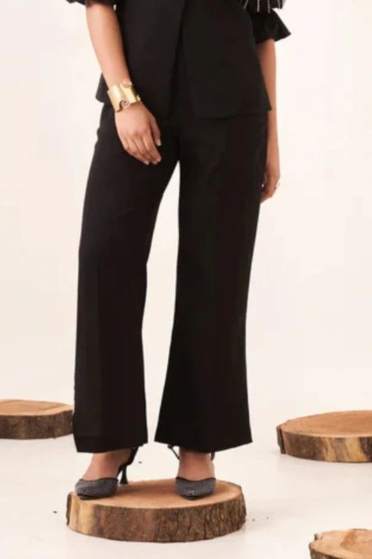 Black flared pant photo 3
