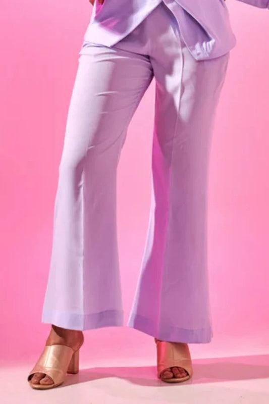 Lavender flared trouser photo 4