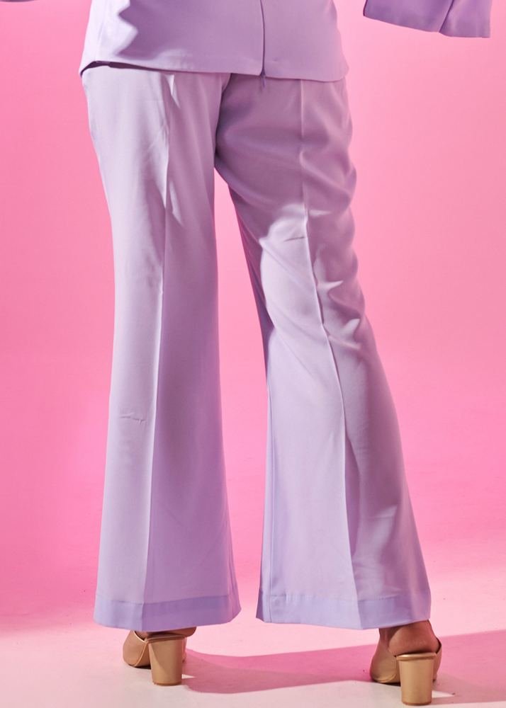 Lavender flared trouser photo 3