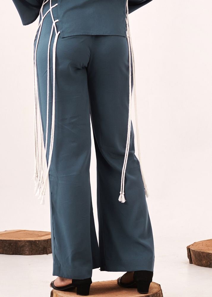 Litchen blue wide leg pant photo 3