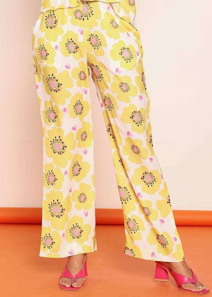 Printed floral straight pant photo 2