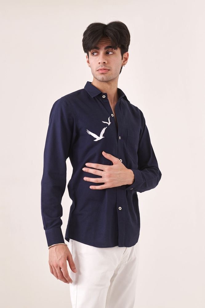Bird Embroidered Shirt photo 3