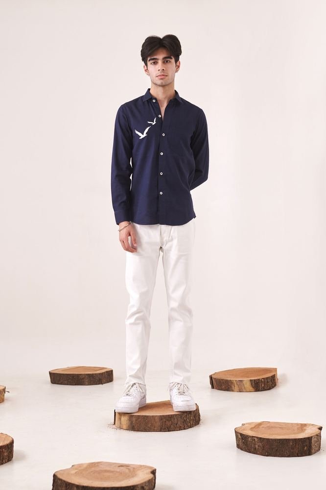 Bird Embroidered Shirt photo 4
