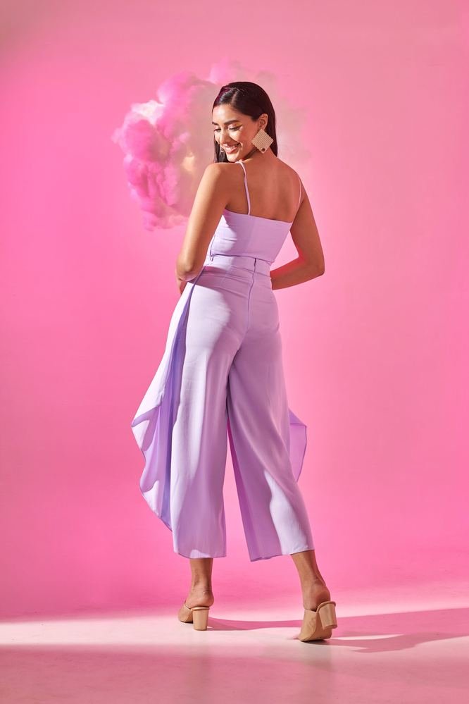 Bow Detailed Top with Wrap Pants photo 3