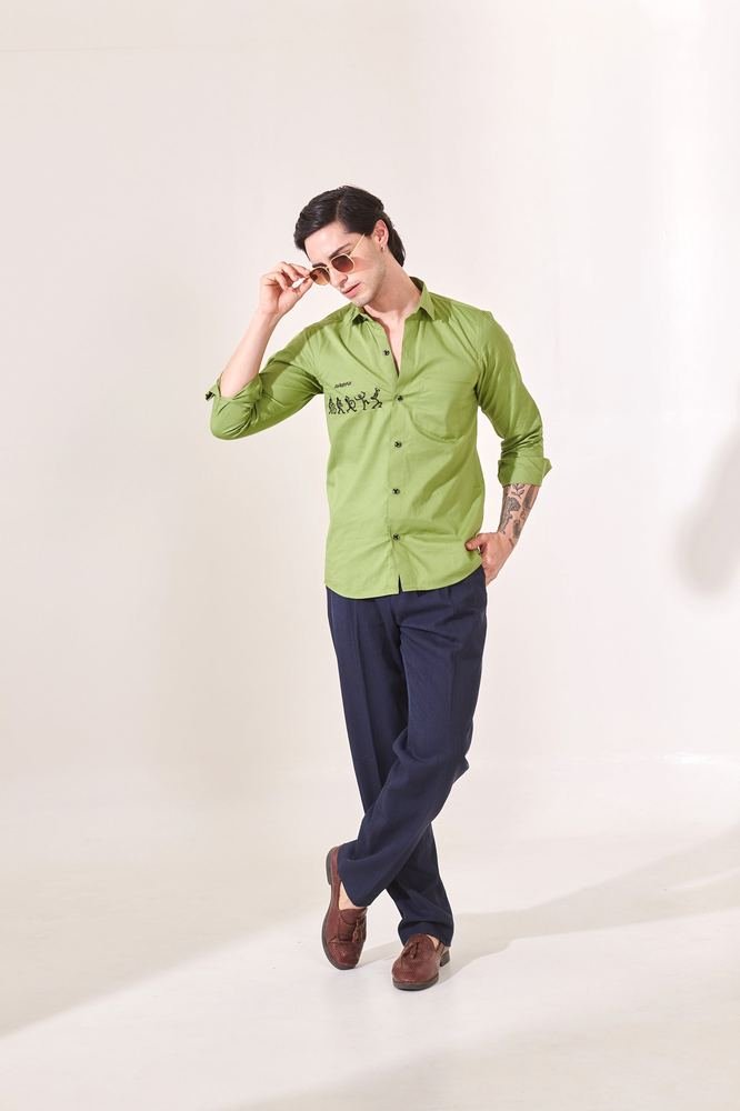 Caricatures Embroidered Shirt photo 4