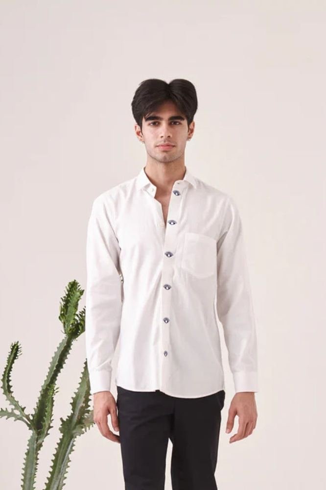 Evil Eye Embroidered Shirt photo 5