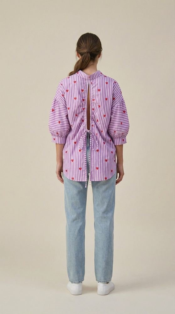 Lavender Striped Shirt