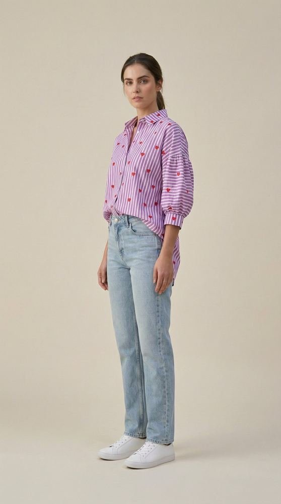 Lavender Striped Shirt photo 3