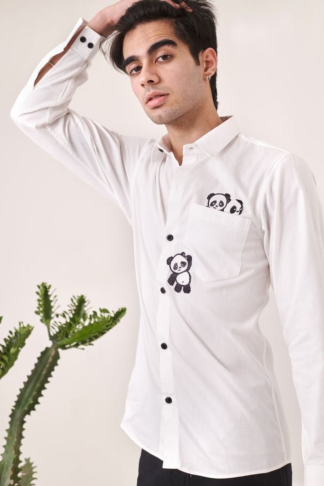 Panda Embroidered Shirt photo 3