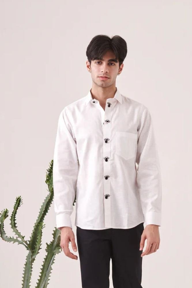 Spider Embroidered Shirt photo 5