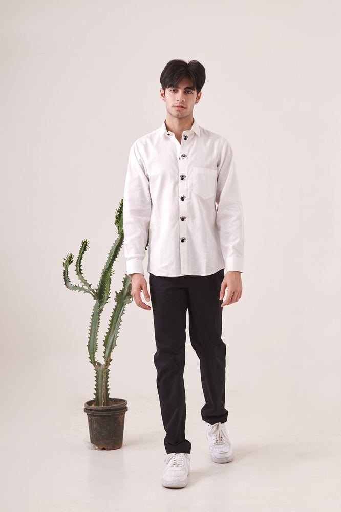 Spider Embroidered Shirt photo 2