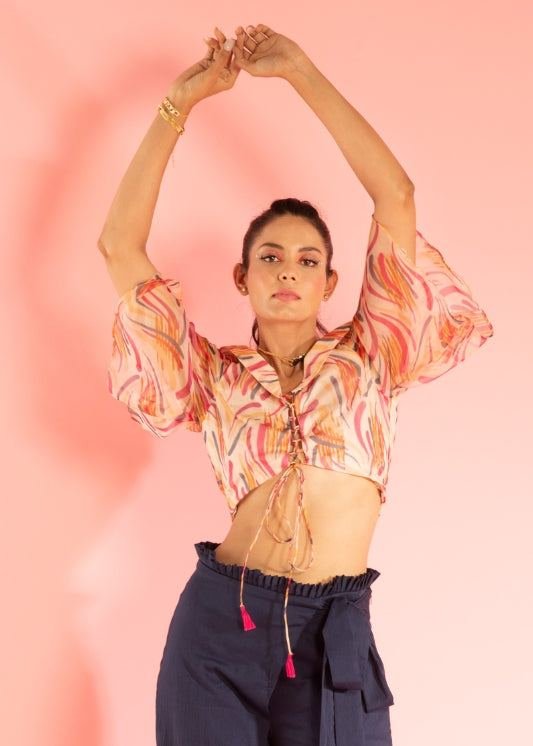 Flared Sleeve Top