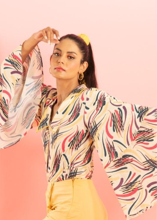 Flared Sleeve Shirt