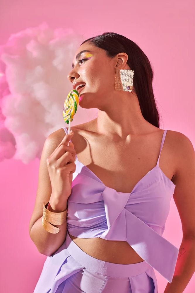 Lavender crop top