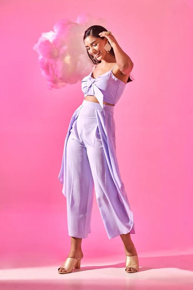 Lavender crop top photo 3