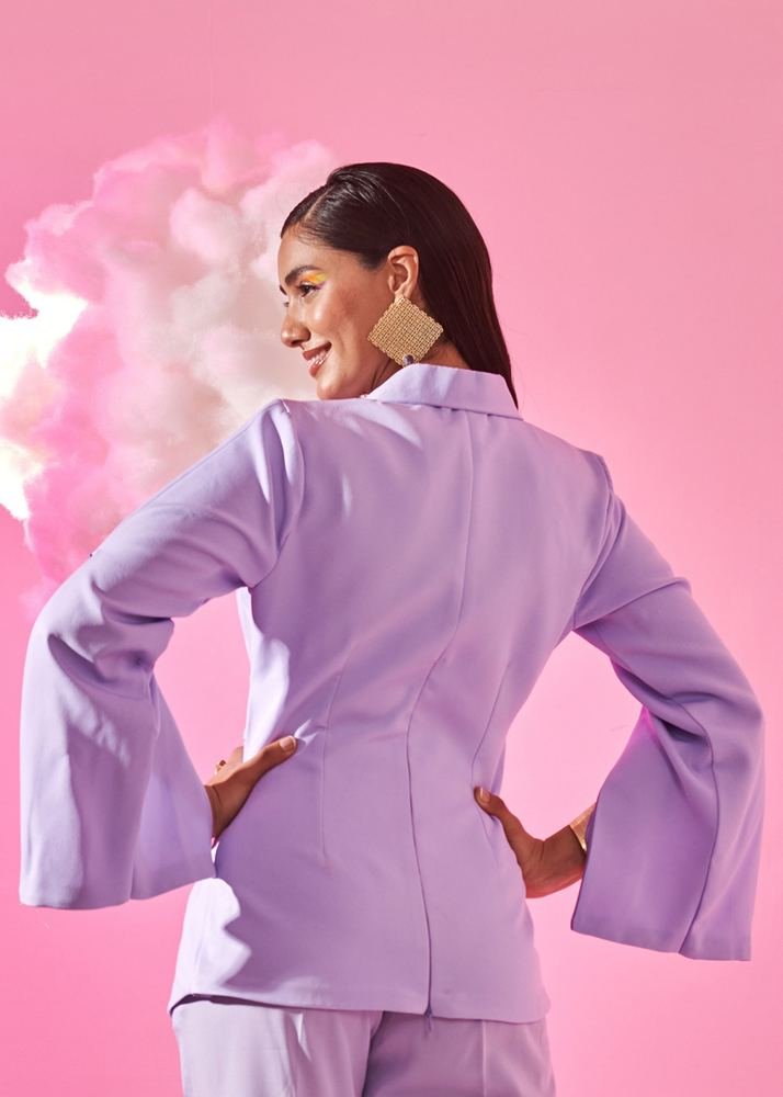 Lavender twisted blazer photo 4