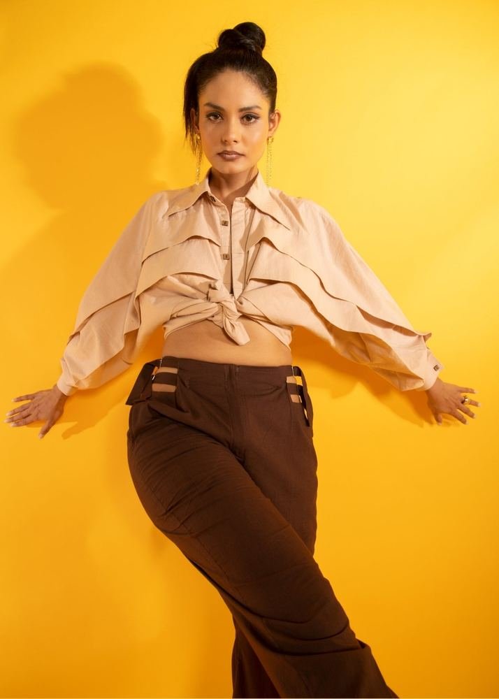 Oversized Pleated Shirt photo 3