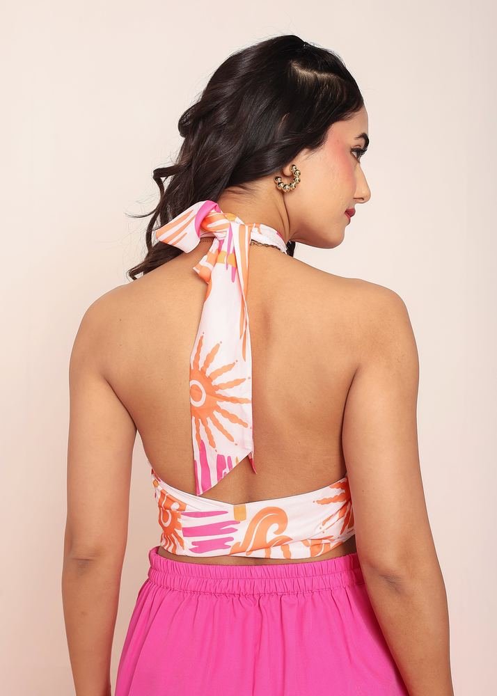 Pleated tie-up top photo 5