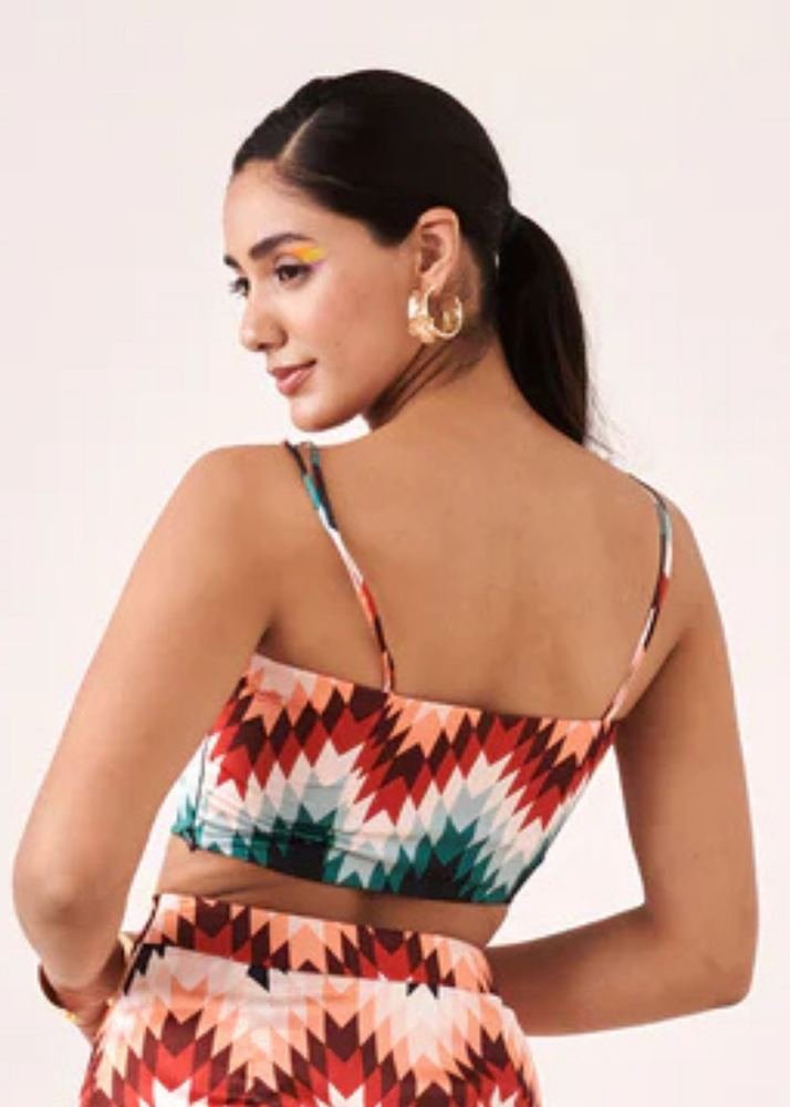 Printed bralette top photo 3