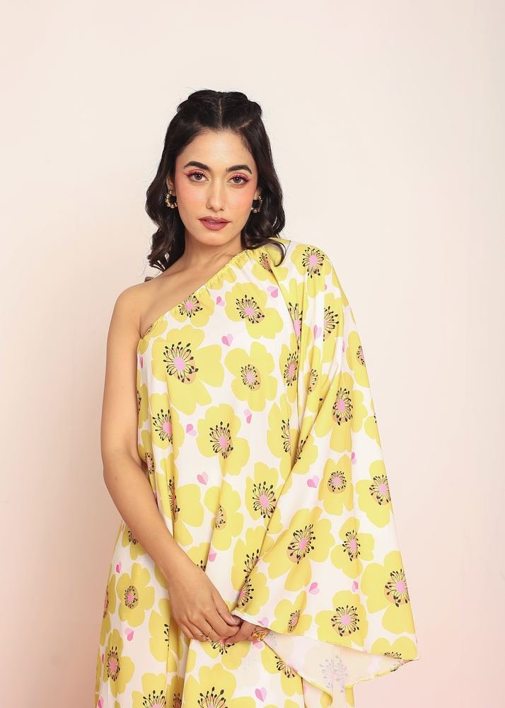 Printed umbrella -cut top