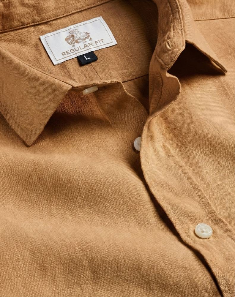 Earth Brown Casual Cotton Shirt