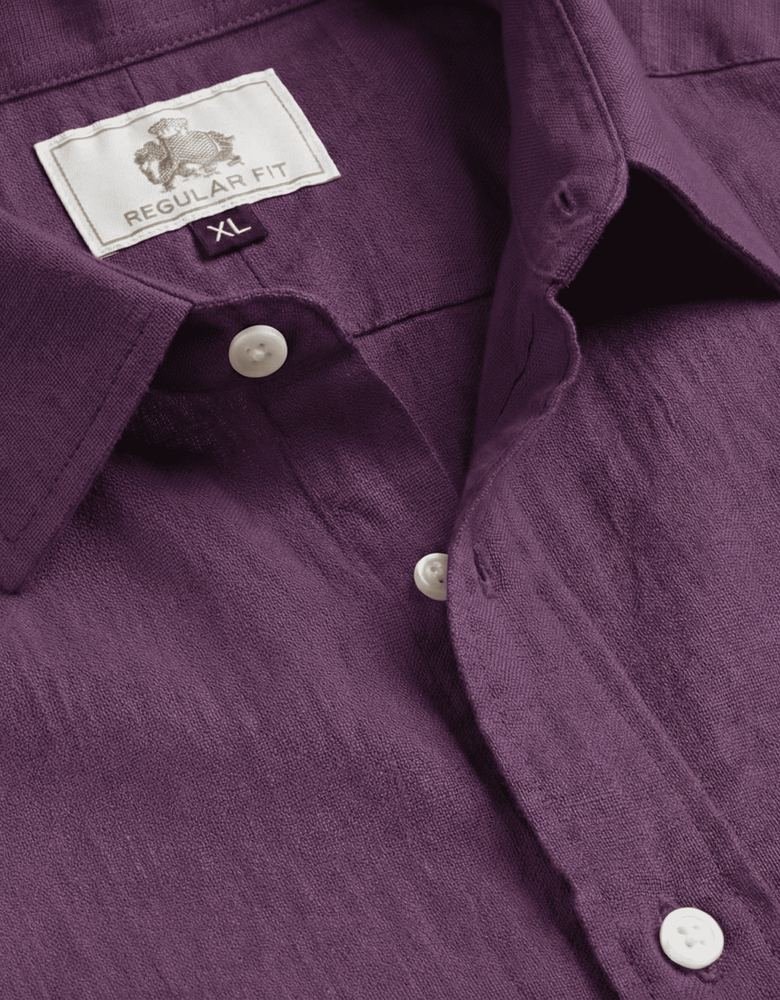Deep Berry Casual Shirt