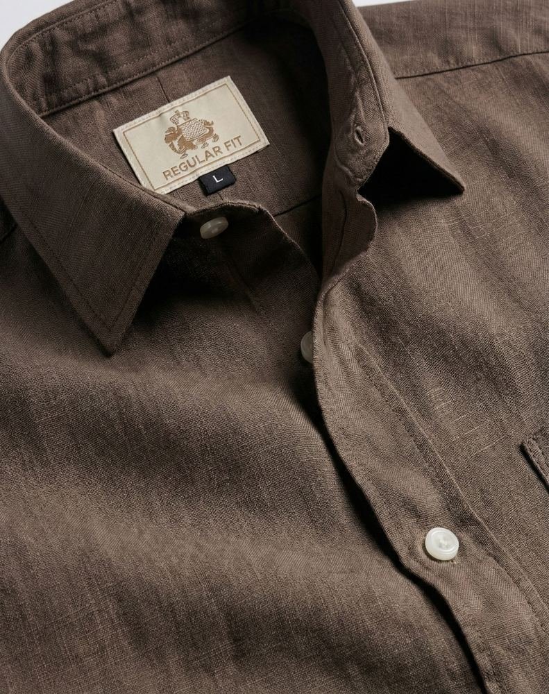 Dark Mocha Cotton Shirt