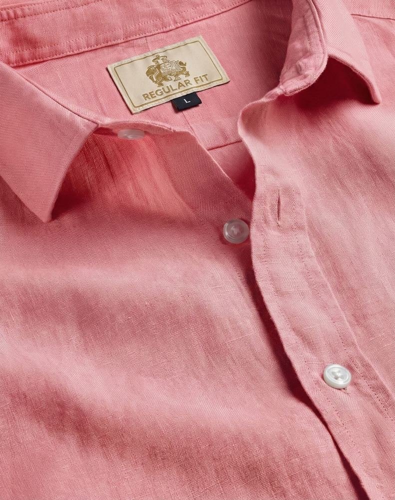 Dusty Rose Casual Cotton Shirt