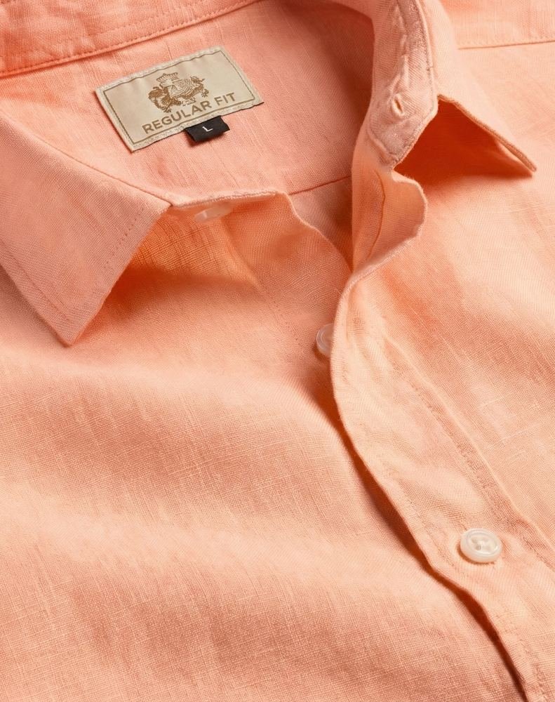 Coral Bliss Casual Cotton Shirt