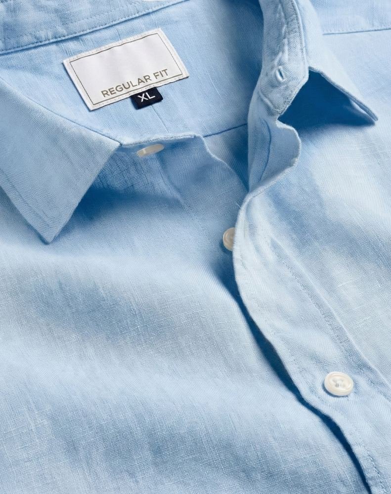 The Azure Breeze Linen Shirt