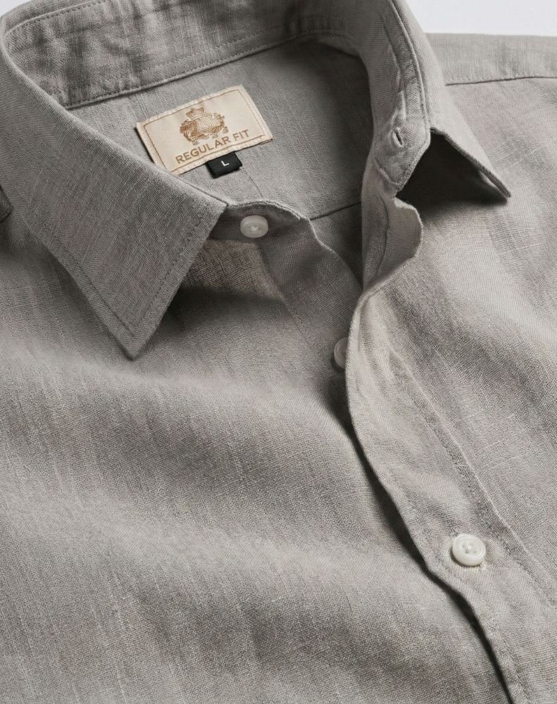 The Granite Slate Linen Shirt