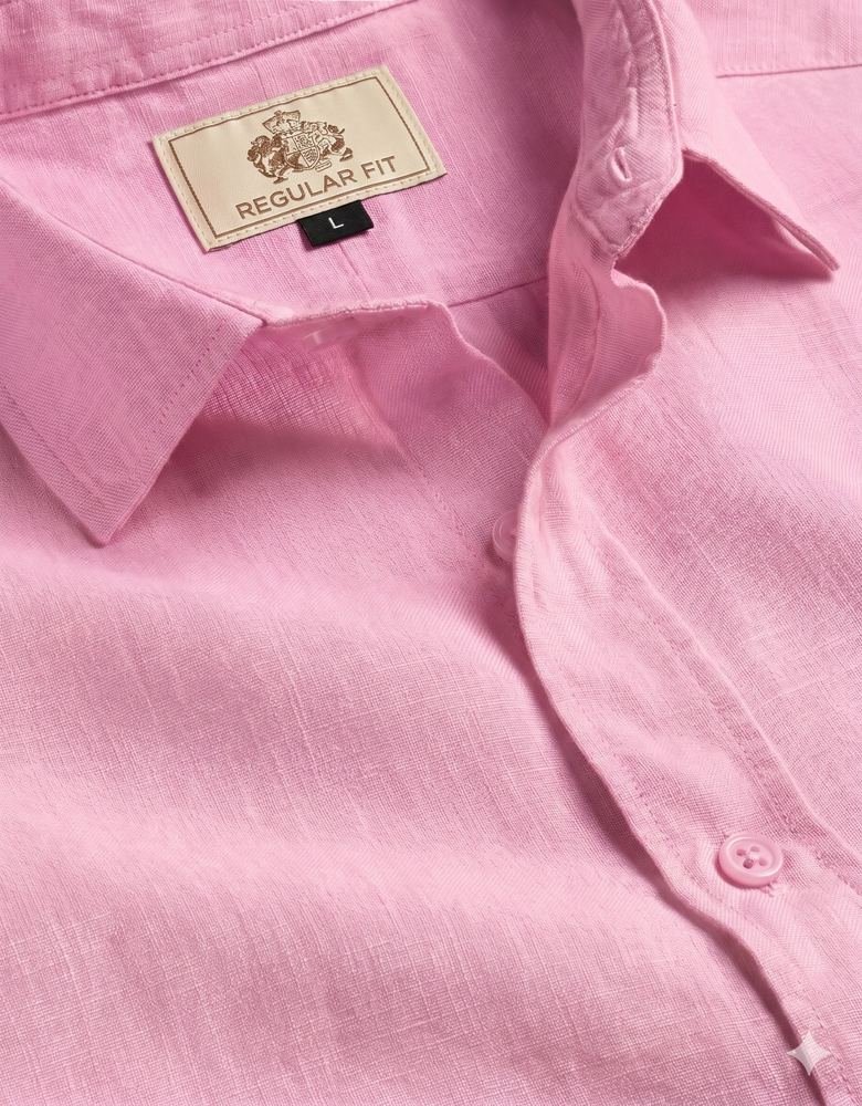 Soft Peony Blossom Textured Cotton Shirt