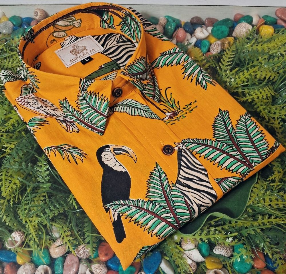The Tropical Toucan Cotton Shirt