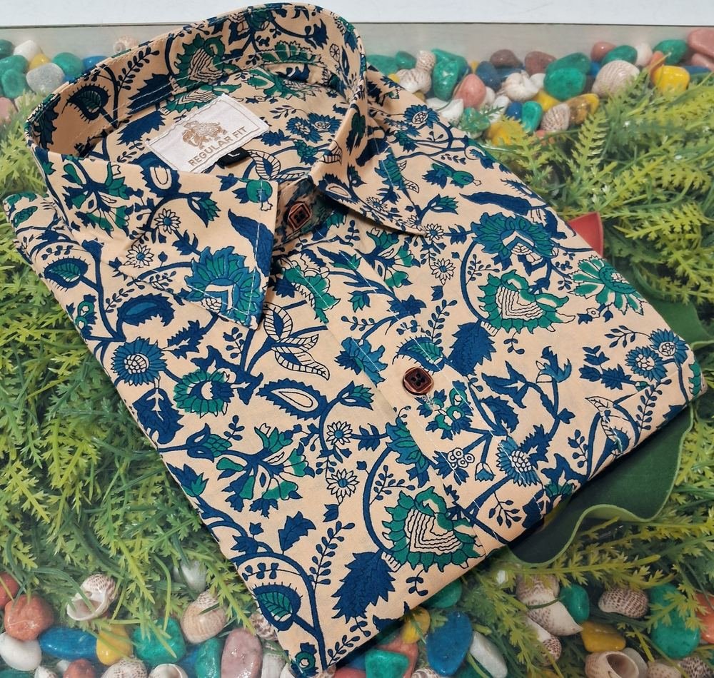 Bale Flower Print Cotton Shirt