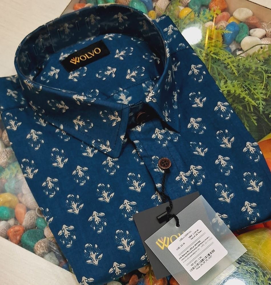 Cotton Bird Blue Color Shirt