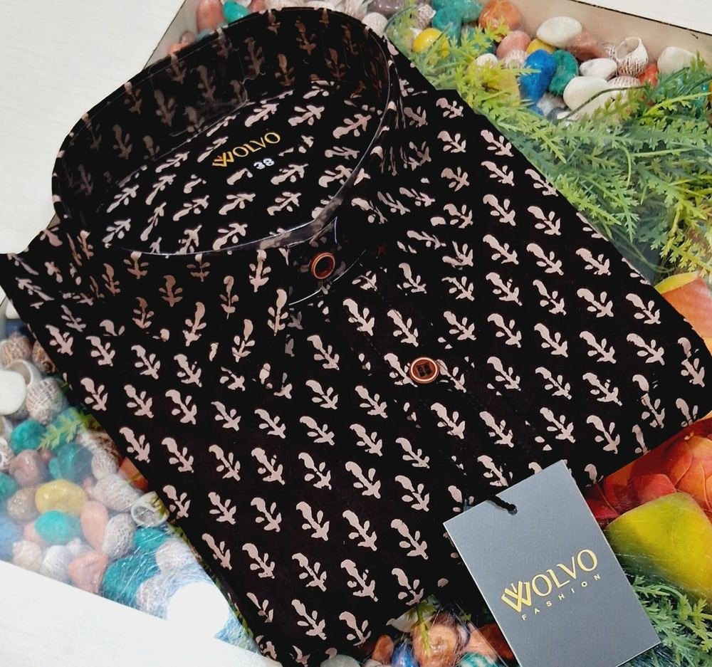 Cotton Coffee Printed Shirts